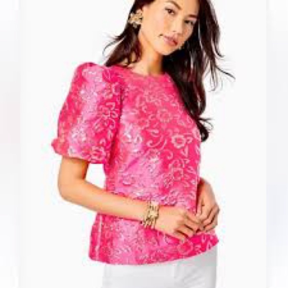 Lilly Pulitzer Pink Floral Top